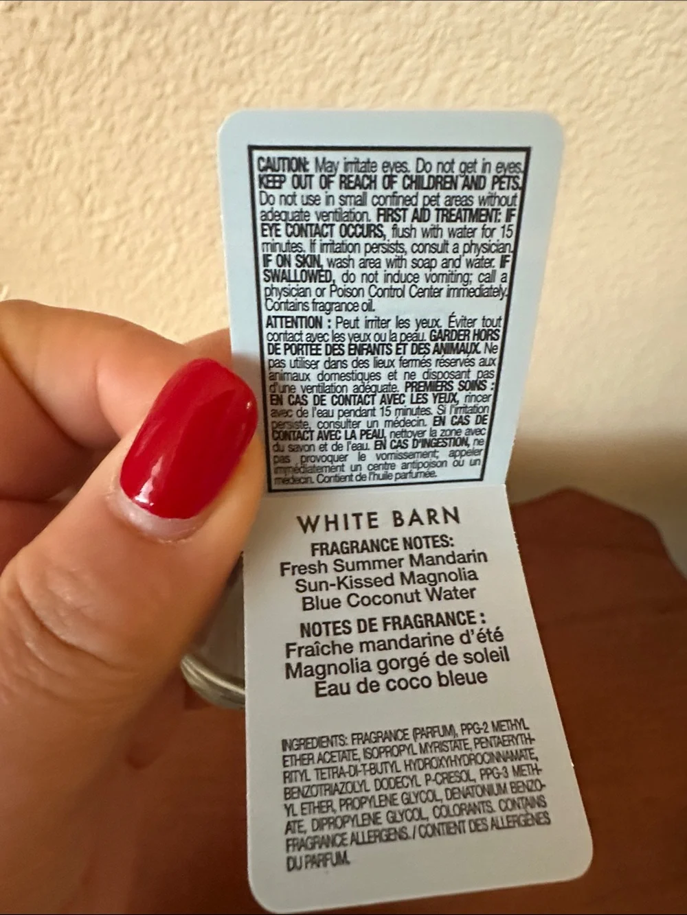 Bath & Body Works Wallflowers Endless Weekend Refill — Light Blue & Black
